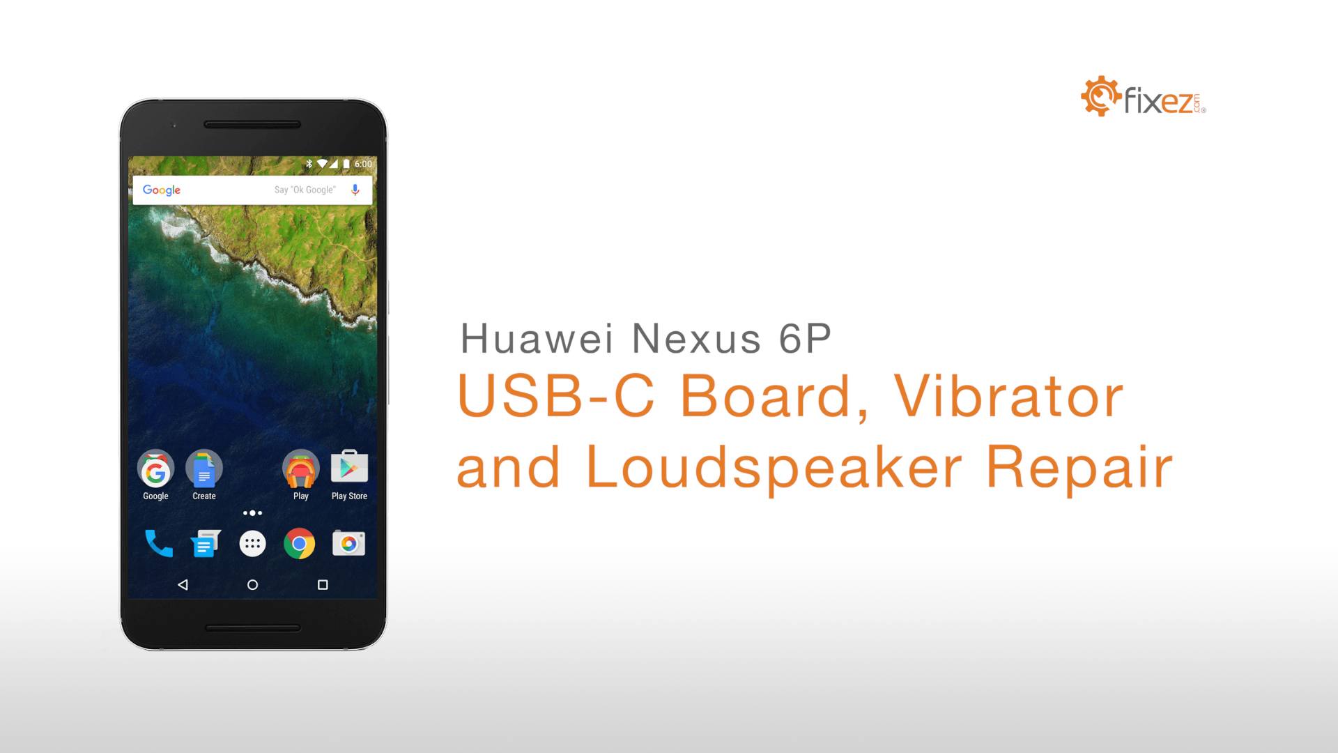 Huawei Nexus 6P USB-C Board, Vibrator and Loudspeaker Repair