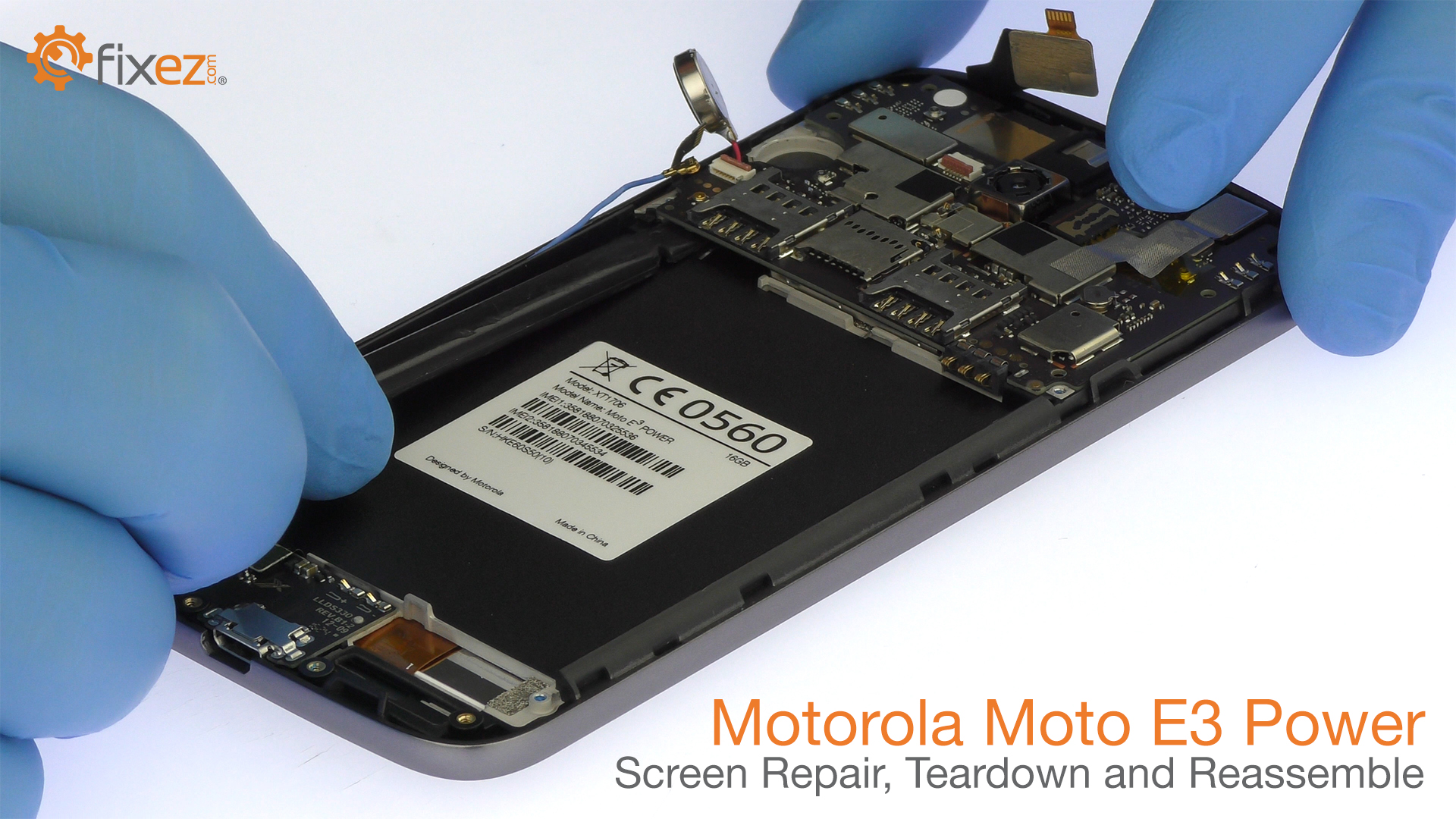 Motorola Moto E3 Power Screen Repair, Teardown and Reassemble