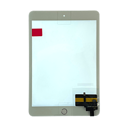 iPad Mini 3 White/Silver Touch Screen with Home Button Assembly