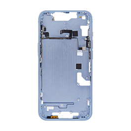 iPhone 14 Back Mid-Frame w/Small Components Pre-Installed - No Logo - Blue
