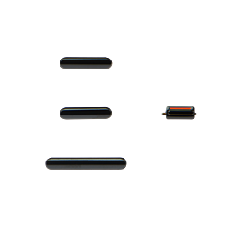 iPhone 11 Pro / iPhone 11 Pro Max Black Button Set (Power/Switch/Volume)