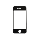 iPhone 4 Black Glass Lens Screen