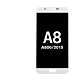 Samsung Galaxy A8 Pearl White Display Assembly (LCD and Touch Screen/Front Panel)