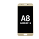 Samsung Galaxy A8 Champagne Gold Display Assembly (LCD and Touch Screen/Front Panel)