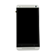 HTC One (M7) Silver Display Assembly with Frame (Front)