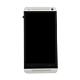 HTC One (M7) Silver Display Assembly with Frame (Front)