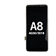 Samsung Galaxy A8 (A530 / 2018) LCD and Touch Screen with Frame - Silver