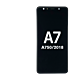 Samsung Galaxy A7 (A750 / 2018) OLED Assembly With Frame  Black - (Aftermarket Plus)