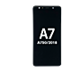 Samsung Galaxy A7 (A750 / 2018) OLED Assembly With Frame Black - (Aftermarket Plus)
