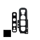 Samsung Galaxy S10 Rear Camera Lens Cover and Bezel Ring - Black