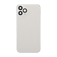 iPhone 11 Pro Back Housing W/ Small Components Pre-Installed - No Logo – Silver - Aftermarket Plus