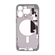 iPhone 15 Pro Max Mid-Frame Housing with Power and Volume Button - US Version - AM - White Titanium