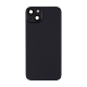 IPhone 15 Plus Back Glass With (Steel Plate With Wireless NFC Charging / MagSafe Magnet / Flashlight Flex) - No Logo -Black
