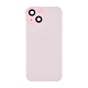 IPhone 15 Back Glass With (Steel Plate With Wireless NFC Charging / MagSafe Magnet / Flashlight Flex) - No Logo -Pink