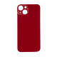 iPhone 13 Back Glass With 3M Pre-Cut Adhesive (No Logo / Large Camera Hole) - Red