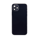 iPhone 12 Back Housing W/ Small Components Pre-Installed - No Logo – Black - Aftermarket Plus