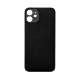 iPhone 12 Back Glass With 3M Adhesive (No Logo / Large Camera Opening) - Black