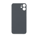 iPhone 12 Mini Back Glass With 3M Adhesive (No Logo / Large Camera Opening) - Black