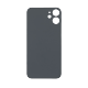 iPhone 12 Mini Back Glass With 3M Adhesive (No Logo / Large Camera Opening) - Black