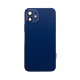 iPhone 12 Back Housing W/ Small Components Pre-Installed - No Logo - Blue - Aftermarket Plus