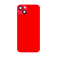 iPhone 14 Plus Back Glass with Steel Plate / Magnet / Adhesive (No Logo) - Red