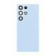 Samsung Galaxy S23 Ultra 5G Back Cover Glass With Camera Lens (No Logo) - Aftermarket - Sky Blue