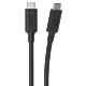 Scosche StrikeLine USB-C Black Charge, Sync and Power Cable (USB 2.0)