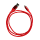 USB-C to Lighting Cable - MFI Certified - Braided - 3 Ft - Red