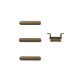 iPhone 7 Plus Gold Button Set (Power/Switch/Volume)