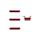iPhone 7 Plus Red Button Set (Power/Switch/Volume)