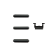 iPhone 8 Space Gray Button Set (Power/Switch/Volume)
