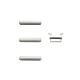 iPhone 8 Plus Silver Button Set (Power/Switch/Volume)