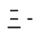 iPhone 11 Black Button Set (Power/Switch/Volume)