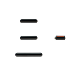 iPhone 11 Pro / iPhone 11 Pro Max Black Button Set (Power/Switch/Volume)