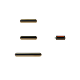 iPhone 11 Pro / iPhone 11 Pro Max Gold Button Set (Power/Switch/Volume)