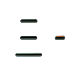 iPhone 11 Pro / iPhone 11 Pro Max Green Button Set (Power/Switch/Volume)