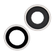 iPhone 11 Back Camera Lens With Bracket - White (Real Sapphire / Premium Quality)