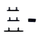 iPhone 12 Button Set(Power,Volume,Mute) - Black