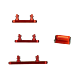 iPhone 12 Button Set(Power,Volume,Mute)- Red