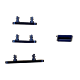 iPhone 12 Button Set(Power,Volume,Mute)- Blue