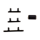 iPhone 12 mini Button Set (Power, Volume, Mute) - Black