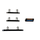Phone 12 Pro / Pro Max Button Set (Power, Volume, Mute) - Pacific Blue