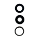 iPhone 13 Pro / 13 Pro Max Rear Camera Lens (Glass Only) With Adhesive 3 Piece Set - Aftermarket Plus