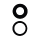 iPhone 12 / 12 Mini Back Camera Lens (Sapphire) With Adhesive - (2 Piece Set) (Premium)