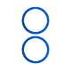 iPhone 12 / 12 Mini Rear Camera Bezel Ring (2 Piece Set) - Blue - 10-Pack