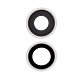 iPhone 12 / 12 Mini Rear Camera Lens (Sapphire) and Bezel - White - Premium