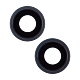 iPhone 14 / 14 Plus Rear Camera Lens with Bracket/Bezel  (2Pcs) - Midnight - Aftermarket