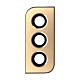 Samsung Galaxy S21 Plus Rear Camera Lens with Bezel Ring - Phantom Gold