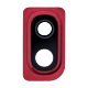 Samsung Galaxy A10 (A105 / 2019) Back Camera Lens With Bracket / Bezel - Red
