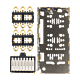 Samsung Galaxy A10 (A105) / A20 (A205) / A30 (A305) / A50 (A505) / A51 (A515) / A70 (A705) / A9 (A920) / TCL 30 SE / Xiaomi Redmi Note 7 / Note 8 / Note 9 / Redmi Note 11 4G (Global Version) Sim Card Reader (4 Piece Set)